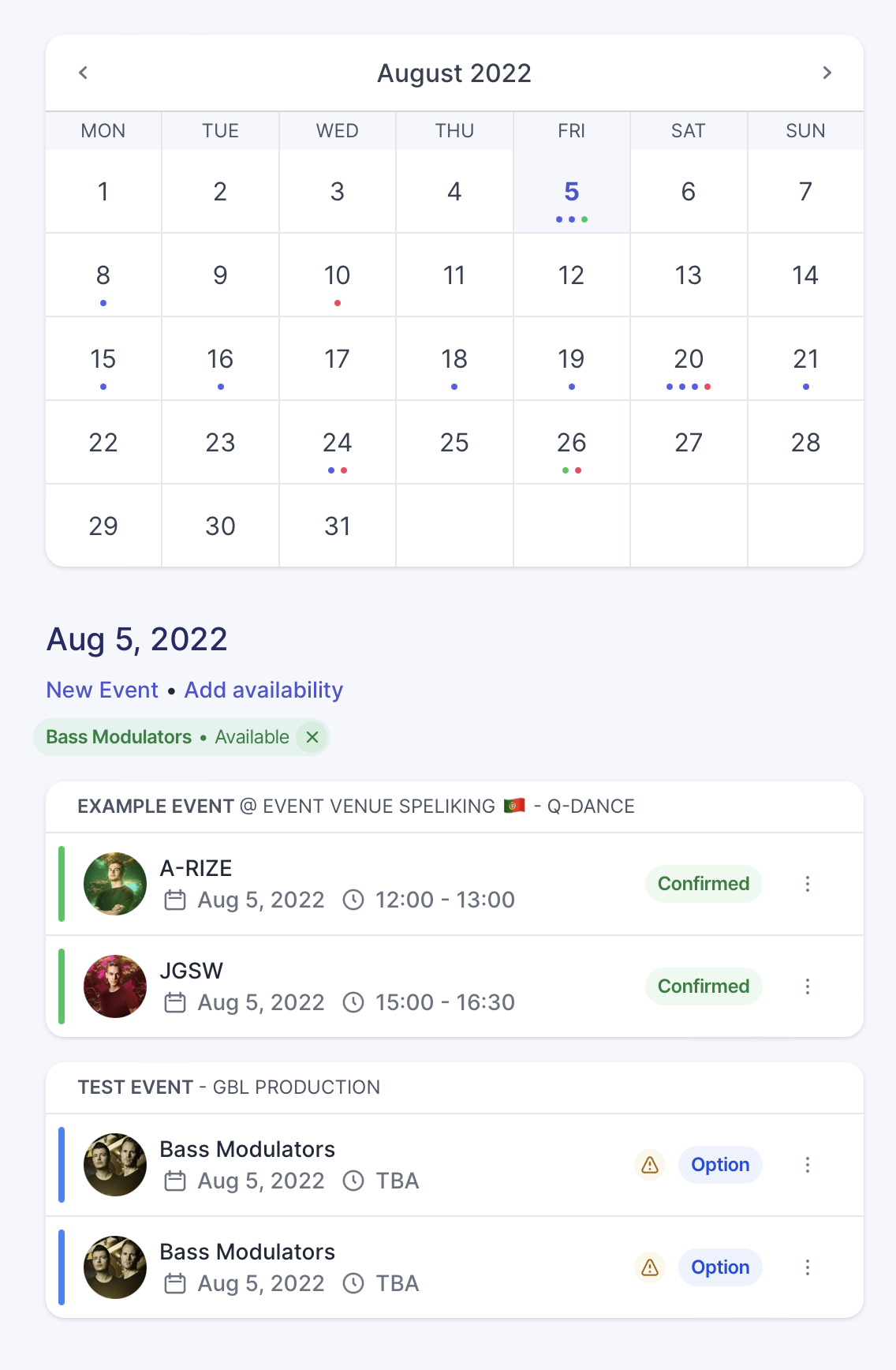 calendar